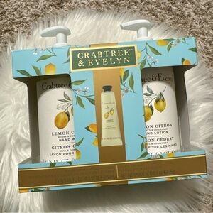 Crabtree & Evelyn Lemon Citron Hand lotion, Hand Soup and Hand Cream 3pc set